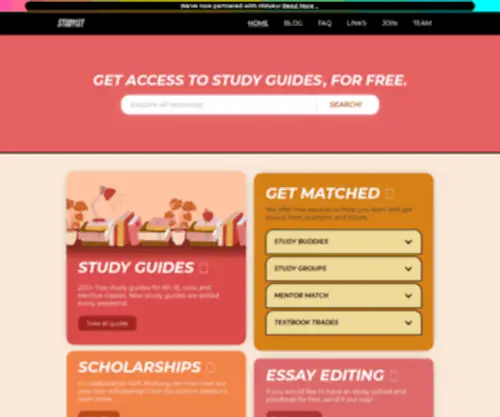 Studie.xyz(Resources by students) Screenshot