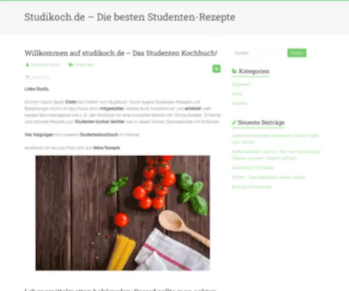 Studikoch.de(Das Studenten Kochbuch) Screenshot