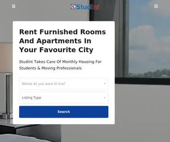 Studinthome.com(Apartments and rooms for rent) Screenshot