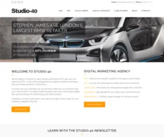 Studio-40.com(Digital marketing) Screenshot