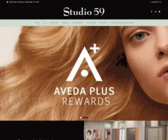 Studio-59.com(Studio 59 Aveda Salon & Spa) Screenshot