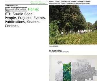 Studio-Basel.com(ETH Basel) Screenshot