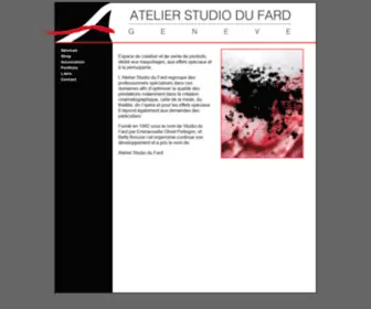 Studio-DU-Fard.ch(Atelier studio du fard) Screenshot