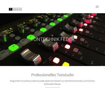 Studio-Feder.de(Tontechnik Wolfgang Feder) Screenshot