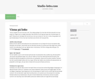 Studio-Lotto.com(Lottovinnare i Sverige) Screenshot
