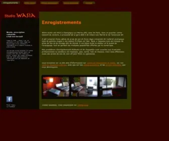 Studio-Wasia.com(Studio d'enregistrements) Screenshot