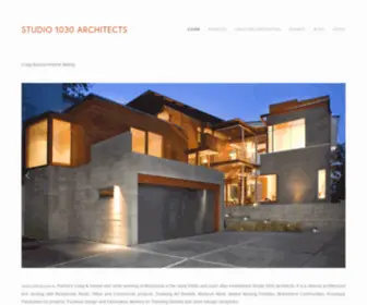 Studio1030.com(Studio 1030 Architects) Screenshot