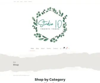 Studio10Twentythree.com(Shop) Screenshot