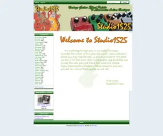 Studio1525.com(StudioVintage Music Store) Screenshot