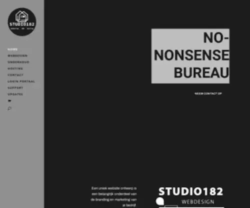 Studio182.nl(No-nonsense webdesign) Screenshot