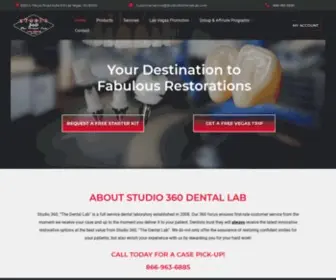 Studio360Dentallab.com(Studio360 Dental Lab) Screenshot