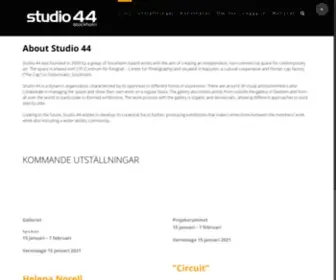 Studio44-Stockholm.com(Studio 44 Stockholm) Screenshot