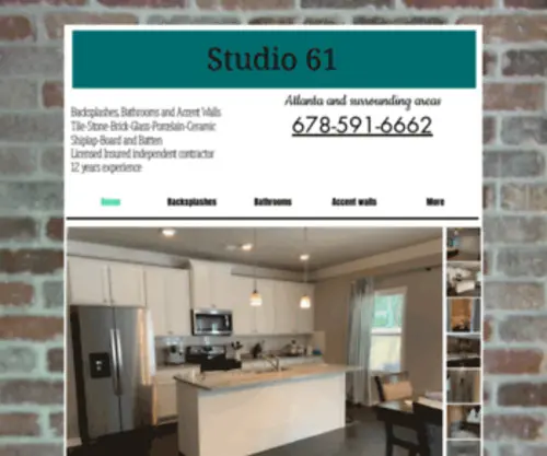Studio61Designs.com(Studio 61 Kitchen backsplash) Screenshot
