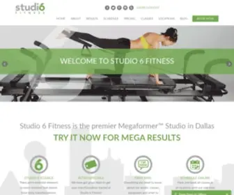 Studio6Fitness.com(Dallas Pilates) Screenshot