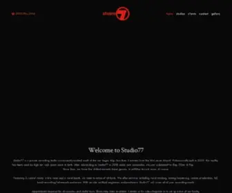 Studio77LV.com(Studio77 Recording Studios) Screenshot