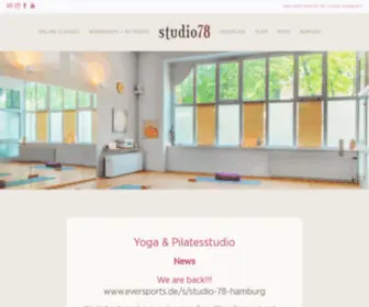 Studio78-Hamburg.de(Yoga und Pilates in Hamburg) Screenshot