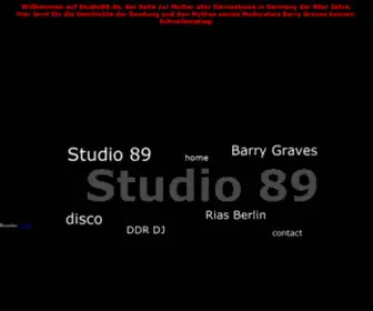 Studio89.de(Studio 89) Screenshot