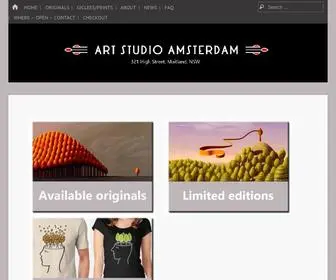 Studioamsterdam.com.au(The studio and art gallery of Patricia Van Lubeck) Screenshot