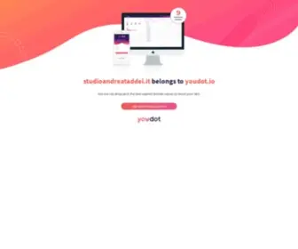 Studioandreataddei.it(This domain was registered by) Screenshot