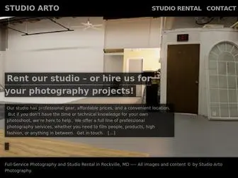 Studioarto.com(Studio Rental and Full Service Photography) Screenshot