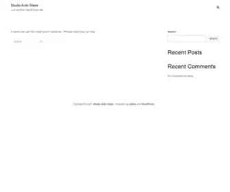 Studioautoglass.com(Just another WordPress site) Screenshot