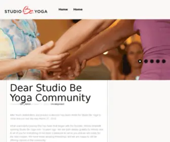 Studiobeyoga.com(Boulder Yoga Studio) Screenshot