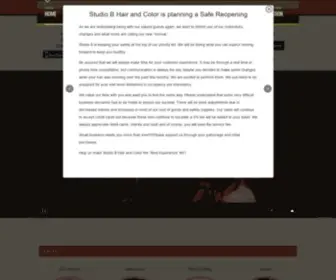 Studiobhairandcolor.com(Studio B Hair and Color) Screenshot