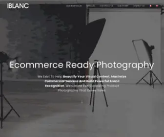 Studioblancmtl.com(Ecommerce Ready Photography Montreal) Screenshot