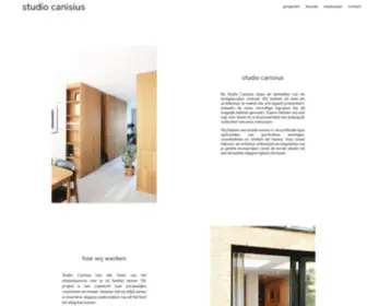 Studiocanisius.nl(Architectenbureau in Amsterdam) Screenshot