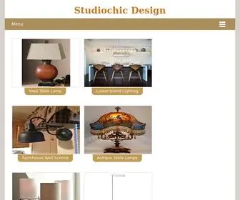 StudiochiCDesign.com(Home Lighting Furniture and Lamps) Screenshot