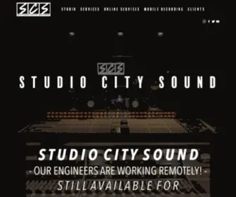 Studiocitysound.com(Studio City Sound) Screenshot