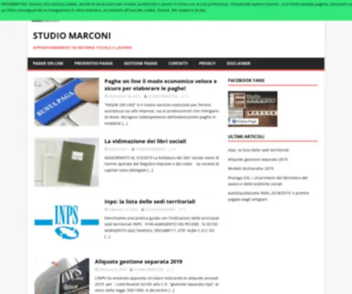 Studiocommercialemarconi.com(Approfondimenti in materia fiscale e lavoro) Screenshot