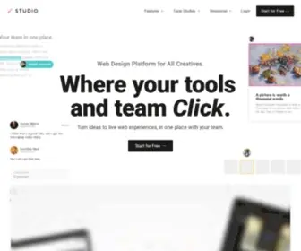 Studio.design(The best website builder for designers) Screenshot