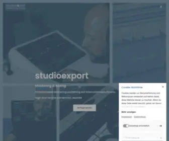 Studioexport.de(Mastering Studio) Screenshot