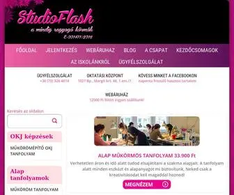 Studioflash.hu(Műkörmös tanfolyam) Screenshot