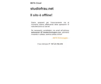 Studiofrau.net(Sito in manutenzione) Screenshot