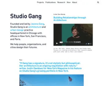 Studiogang.com(Studio Gang) Screenshot