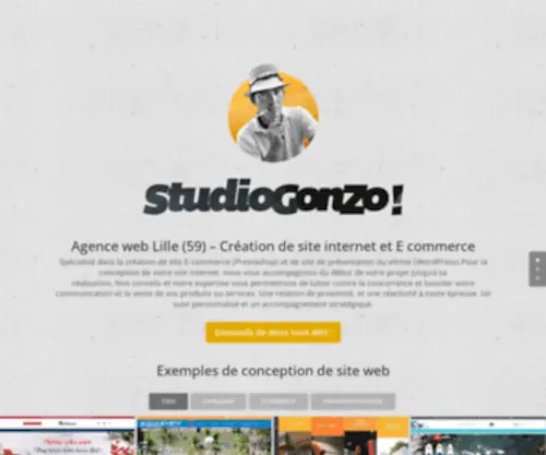 Studiogonzo.fr(Agence web lille) Screenshot