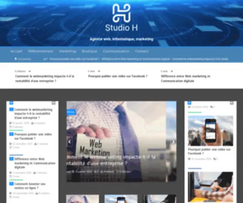 Studioh.fr(Agence web) Screenshot