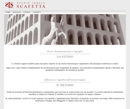 Studiolegalescafetta.it(Studio Legale Scafetta) Screenshot