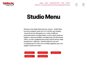 Studiomenu.com(Studio Menu) Screenshot