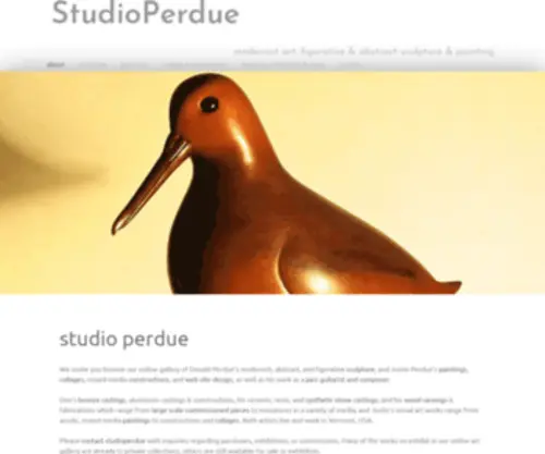 Studioperdue.com(Modernist art) Screenshot