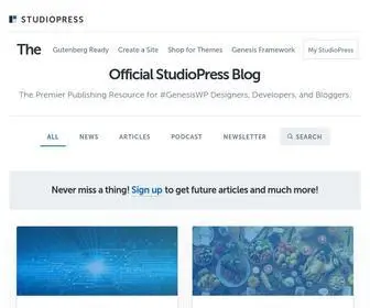Studiopress.blog(The Official StudioPress Blog) Screenshot