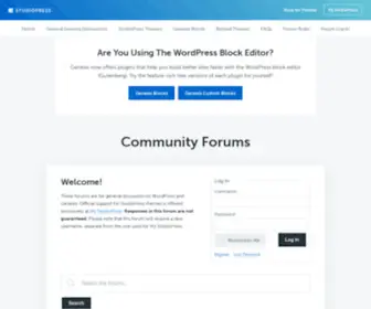 Studiopress.community(StudioPress Community Forums) Screenshot