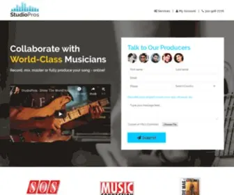 Studiopros.com(Online Recording Studio) Screenshot
