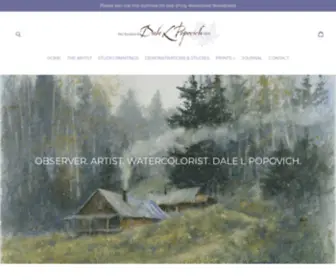 Studios-OF-Dale-L-Popovich.com(Discover the passion of watercolor with Master Painter Dale L Popovich) Screenshot
