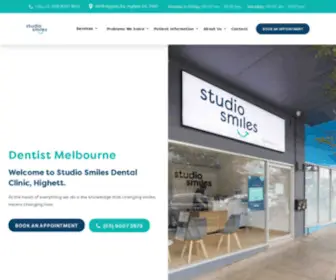 Studiosmiles.com.au(Dentists in Highett) Screenshot