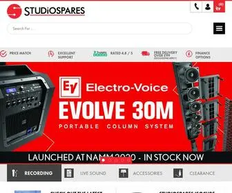 Studiospares.com(Studiospares) Screenshot