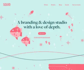 Studiosquid.co.uk(A branding & design studio with a love of depth) Screenshot