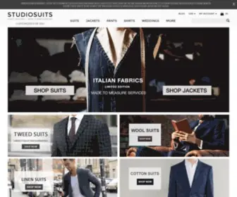 Studiosuits.com(Custom Tailored Suits) Screenshot